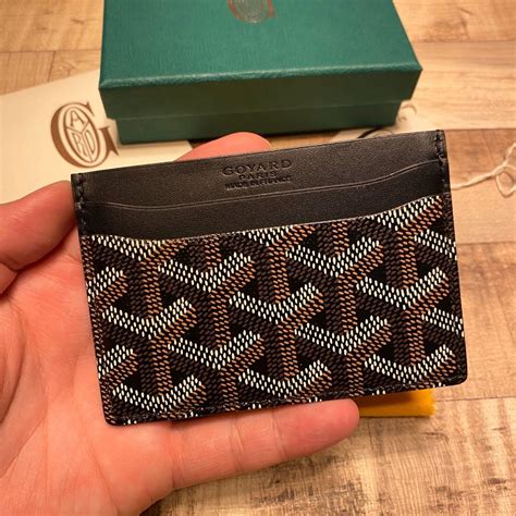 goyard card holder black price|goyard saint sulpice card holder.